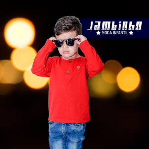 Camiseta Botão Infantil