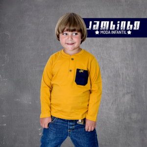 Camiseta  Botão Juvenil