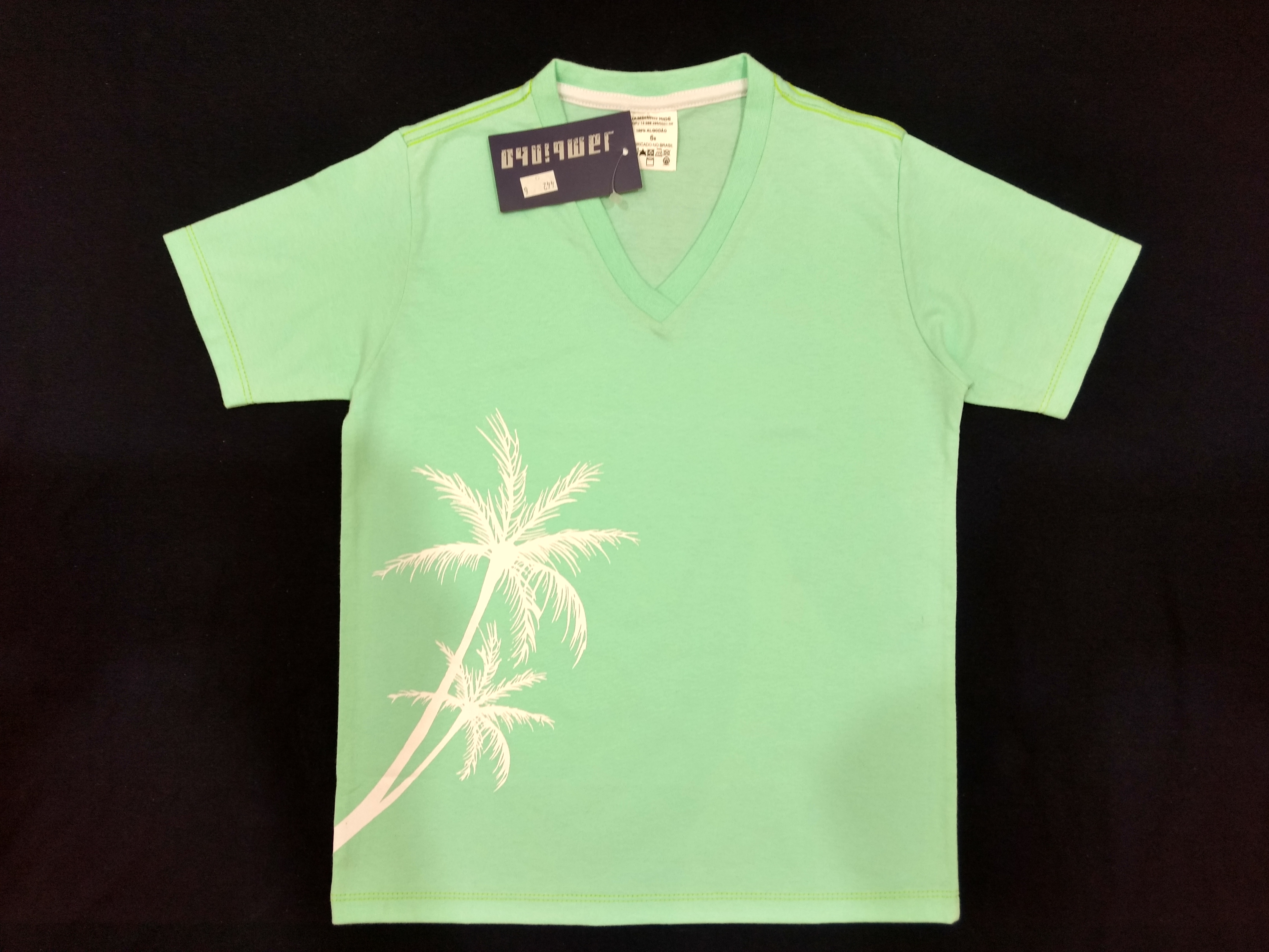 Camiseta basica verão infantil